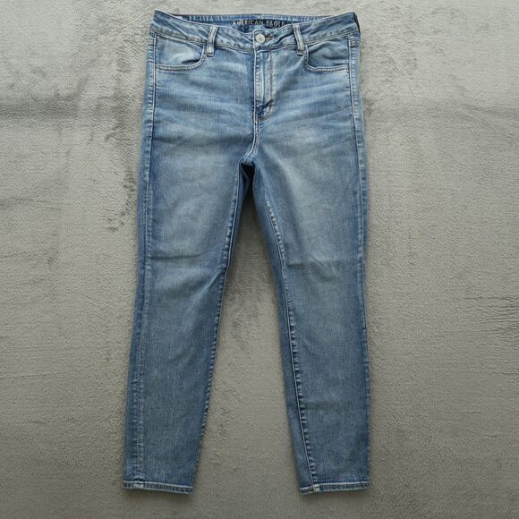 American Eagle Outfitters Denim Blue Jeggings - Picture 1 of 16